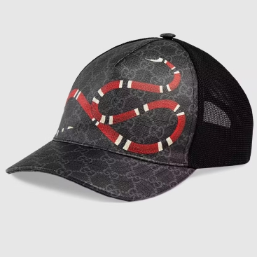 Nón kết nam Gucci họa tiết rắn Kingsnake print GG Supreme baseball hat